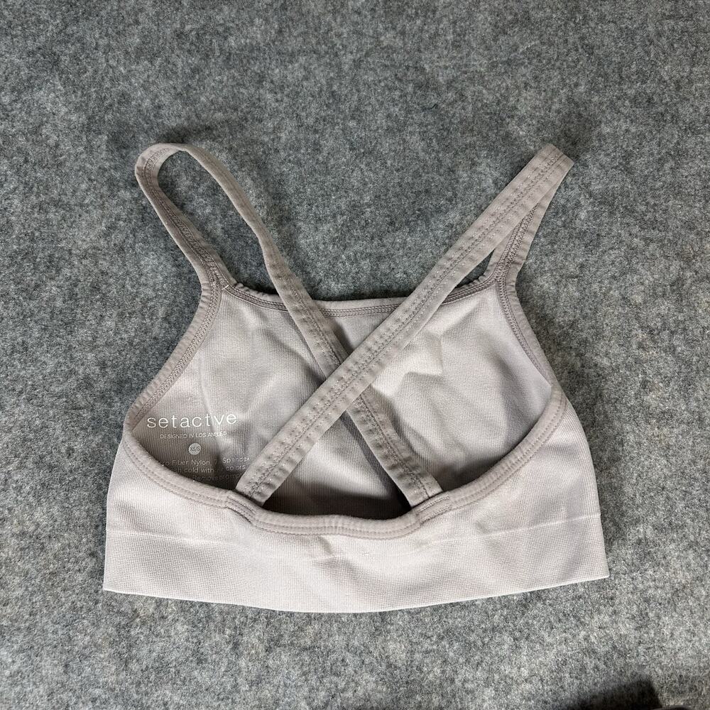 SET Active Light Taupe High-Waist Leggings & Sports Bra Set - Picture 9 of 14